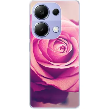 Pouzdro na mobilní telefon Odolné silikonové pouzdro iSaprio - Pink Rose - Xiaomi Redmi Note 13 Pro