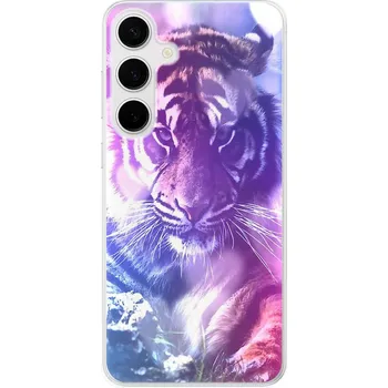 Pouzdro na mobilní telefon Odolné silikonové pouzdro iSaprio - Purple Tiger - Samsung Galaxy S24+