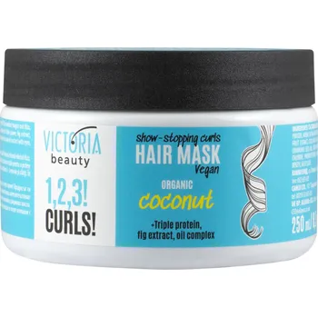 Victoria beauty 1,2,3 CURLS! Maska na vlasy pro dodání objemu a tvaru kudrnatým vlasům 250 mL