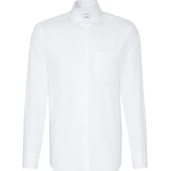 Pánská košile Seidensticker Pánská popelínová košile SN293600 Striped Light Blue - White 46