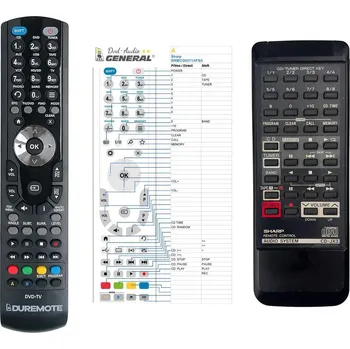General SHARP RRMCG0211AFSA - náhradní dálkový ovladač