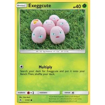 Volný čas Pokémon FLI 001/131 Exeggcute - Forbidden Light Stav: Excellent, Verze: NORMAL