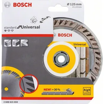 Řezný kotouč BOSCH Diamantový dělicí kotouč Standard for Universal 125 × 22,23 Professional