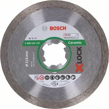 Řezný kotouč BOSCH Diamantový řezný kotouč Standard for Ceramic systému X-LOCK, 115×22,23×1,6×7 Professional