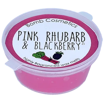 Osvěžovač vzduchu Bomb cosmetics Vosk v kelímku Pink Rhubarb Blackberry (růžová rebarbora s ostružinou) 35 g