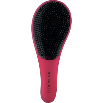 kartáč na vlasy Standelli Professional Standelli Professionall Luxusní Detangling brush Kartáč pro snadné rozčesávání vlasů červený 20 cm