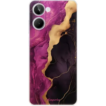 Pouzdro na mobilní telefon Odolné silikonové pouzdro iSaprio - Pink Black Marble - Realme 10