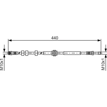 Brzdová hadice Brzdová hadice BOSCH 1 987 481 430