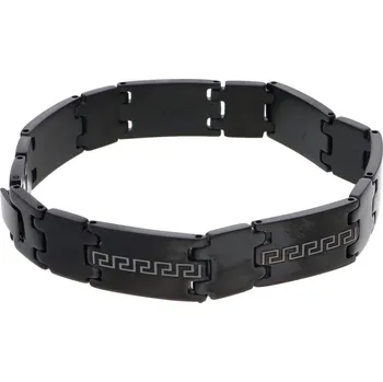 Náramek Ewena Ocelový náramek černý + dárkové balení