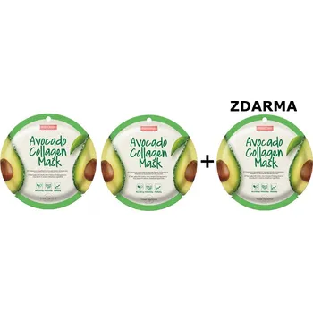 Pleťová maska Purederm Kolagenová buničitá maska s avokádem AKCE 2+1 ZDARMA, 3 ks
