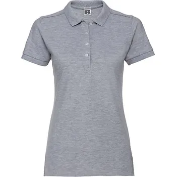 Dámské tričko Russell Dámská strečová polokošile R-566F-0 Light Oxford -Heather L