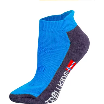 TROLLKIDS DĚTSKÉ NÍZKÉ PONOŽKY TROLLKIDS, 2 PÁRY, MEDIUM BLUE Velikost: 23-26
