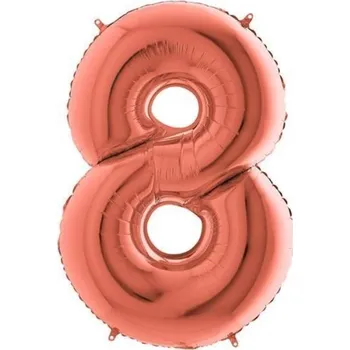 Balónek Foliová číslice - rose gold 8