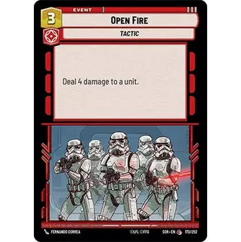 Sběratelská karetní hra Open Fire 172/252 - Spark of Rebellion Typ karty: Standard