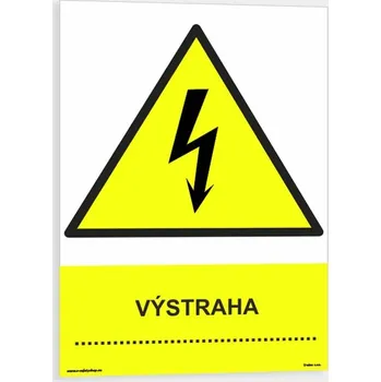 Výstraha Plast 148 x 210 mm (A5) tl. 2 mm - Kód: 14212