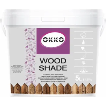 Lak na dřevo Impregnant Okko Wood Shade, mechová barva, 5 l