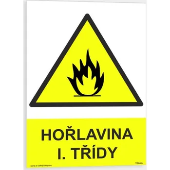 Hořlaviny l. třídy Plast 210 x 297 mm (A4) tl. 0.5 mm - Kód: 00532