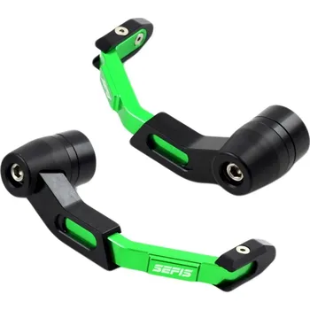 Chránič ruky pro motocykl SEFIS Protech CNC chrániče páček Kawasaki Barva chráničů páček Černá