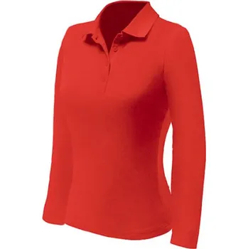 Dámské tričko Nath Dámské polo s dlouhým rukávem NH542 Red S