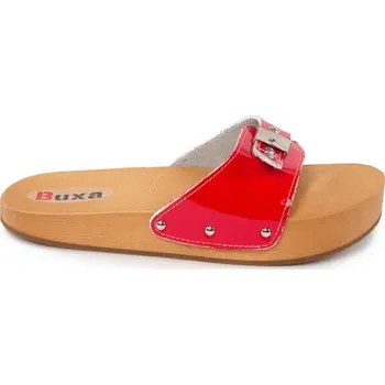 Dámská zdravotní obuv Buxa Dřeváky pro fit postavu CE1 - červená lakovaná Velikost: 38