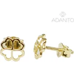 Zlaté náušnice čtyřlístky