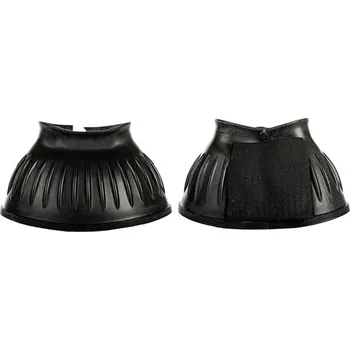 Koňské kamaše HKM Zvony gumové Atlanta - černé, vel. XXL VÝPRODEJ