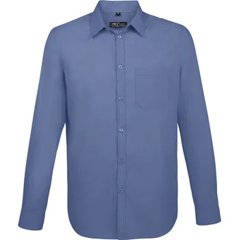 Pánská košile SOĽS Baltimore Fit Pánská košile s dlouhým rukávem SL02922 Mid blue L
