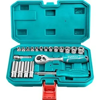 Gola sada Hlavice nástrčné, sada 20ks, 1,4", industrial, cr-v(50bv30) TOTAL THT141201