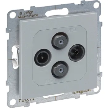 Elektrická zásuvka LEG 721370 SUNO ZÁS.TV-R-SAT 2KABELY HLIN