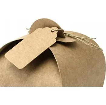 Svatební dekorace Dárkové krabičky kulaté hnědé 6 x 6 cm - 10 ks