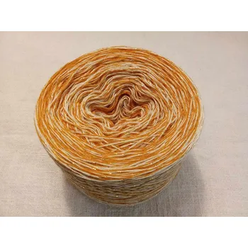 Příze Natur-curry-gold merino 3-nitka 1000m s lurexovou nitkou (Merino klubko Natur-curry-gold)