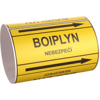 Páska na značení potrubí Signus M25 - BIOPLYN Samolepka 100 x 77 mm, délka 1,5 m, Kód: 25854