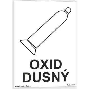 Značení Oxid dusný Plast 148 x 210 mm (A5) tl. 0.5 mm - Kód: 10408
