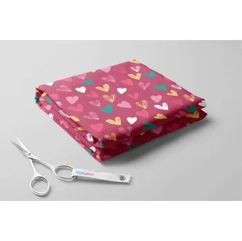 Softshell zimní, Šrafovaná srdíčka Barva: Fuchsiová