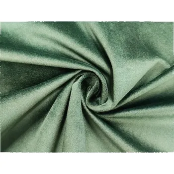 Samet pružný elastický, zelená, látka, metráž