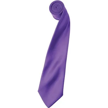 Kravata Premier Workwear Pánská saténová kravata PR750 Rich Violet -ca. Pantone 2587 144 x 8,5 cm