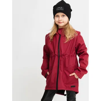 Dívčí bunda Dětská vínová softshell parka 30/15 Velikost: 134/140