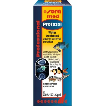 Akvarijní chemie Sera med Professional Protazol 25ml (Sera med Professional Protazol 25ml na 500 litrů vody)