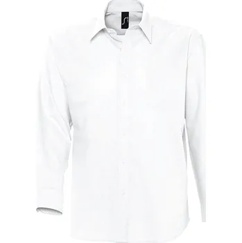 Pánská móda SOĽS Boston Pánská košile SL16000 Bílá L