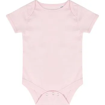 Kojenecký body Larkwood Kojenecké body s krátkým rukávem LW500 Pale Pink 0/3 Monate