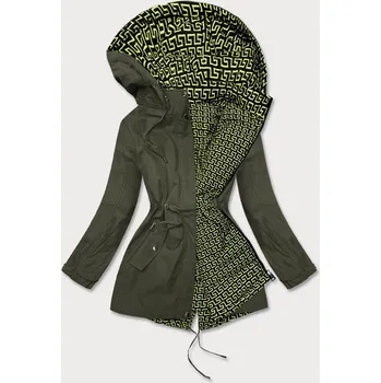 Dámská cargo bunda Khaki-limetková bunda pro ženy parka 2 v 1 0UT97F SPEED.A, odstíny zelené XXL (44) i392_18363-48