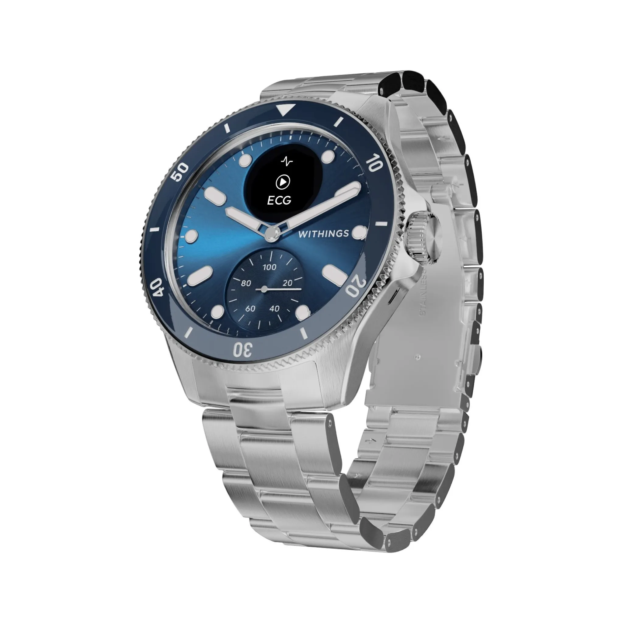 Fotografie 2 - Chytré hodinky Withings ScanWatch Nova 42 mm modré/stříbrné