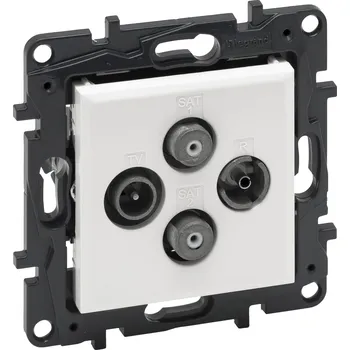 Elektrická zásuvka LEGRAND Zásuvka NILOÉ STEP 863182 TV-RD-SAT k.b. 863182