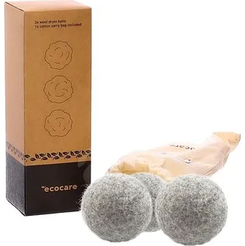 ECOCARE Koule z vlny do sušičky prádla šedé 3 ks