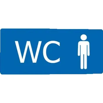 WC Muži Plast 190 x 90 mm tl. 0.5 mm - Kód: 02444