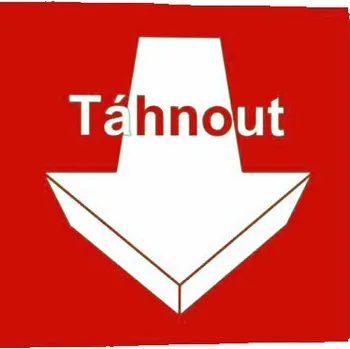 Táhnout Samolepka 100 x 100 mm tl. 0.1 mm - fotoluminiscenční, červená - Kód: 00192