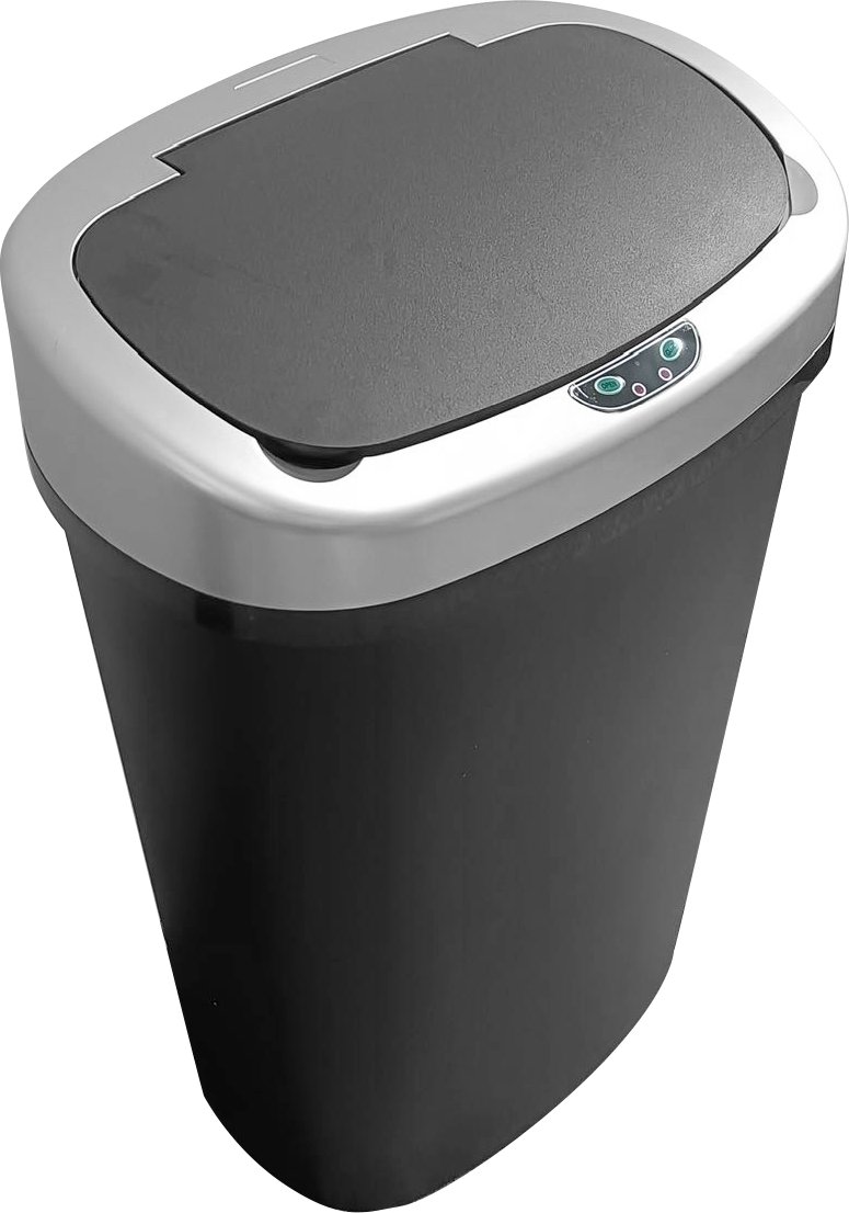 Bezdoteku Bezdotykový odpadkový koš LIGHT plastový oválný senzorový 48 L