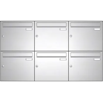 Železářství Sestava 6 luxusních schránek Max Knobloch AP244 Barva: Nerez