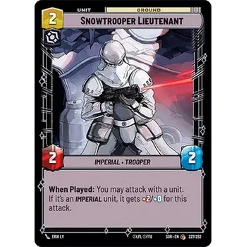 Sběratelská karetní hra Snowtrooper Lieutenant 227/252 - Spark of Rebellion Typ karty: Standard
