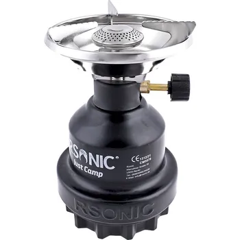 Turistický vařič Turistický vařič kovový + kartuše (Kempingový plynový vařič s 1 kartuší)